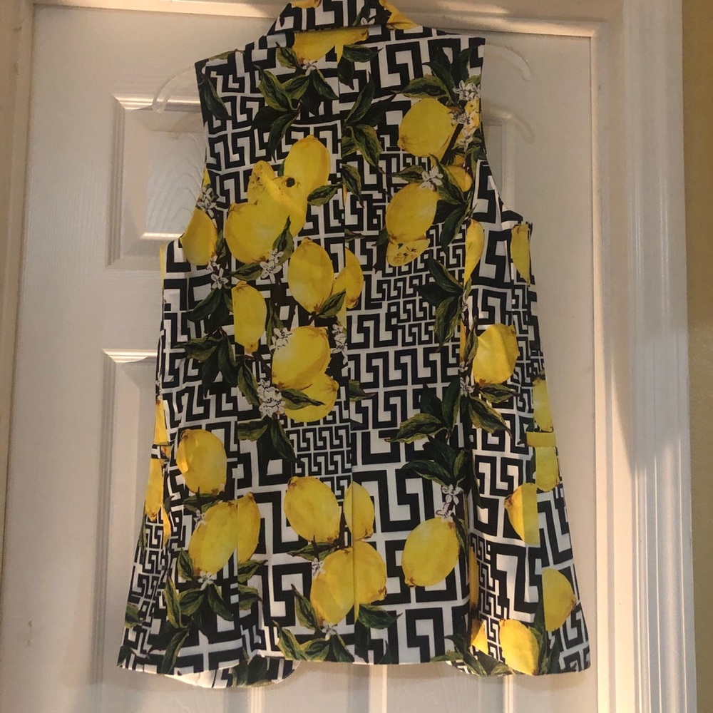 Lemon Pattern Blazer Set - Picture 2 of 3